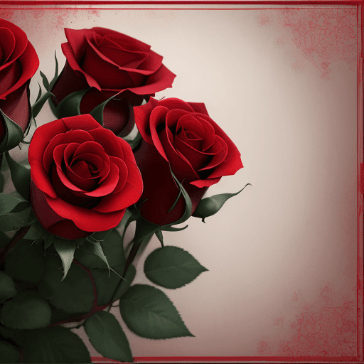 AI generated: "Red Roses ..creato con Midjourney