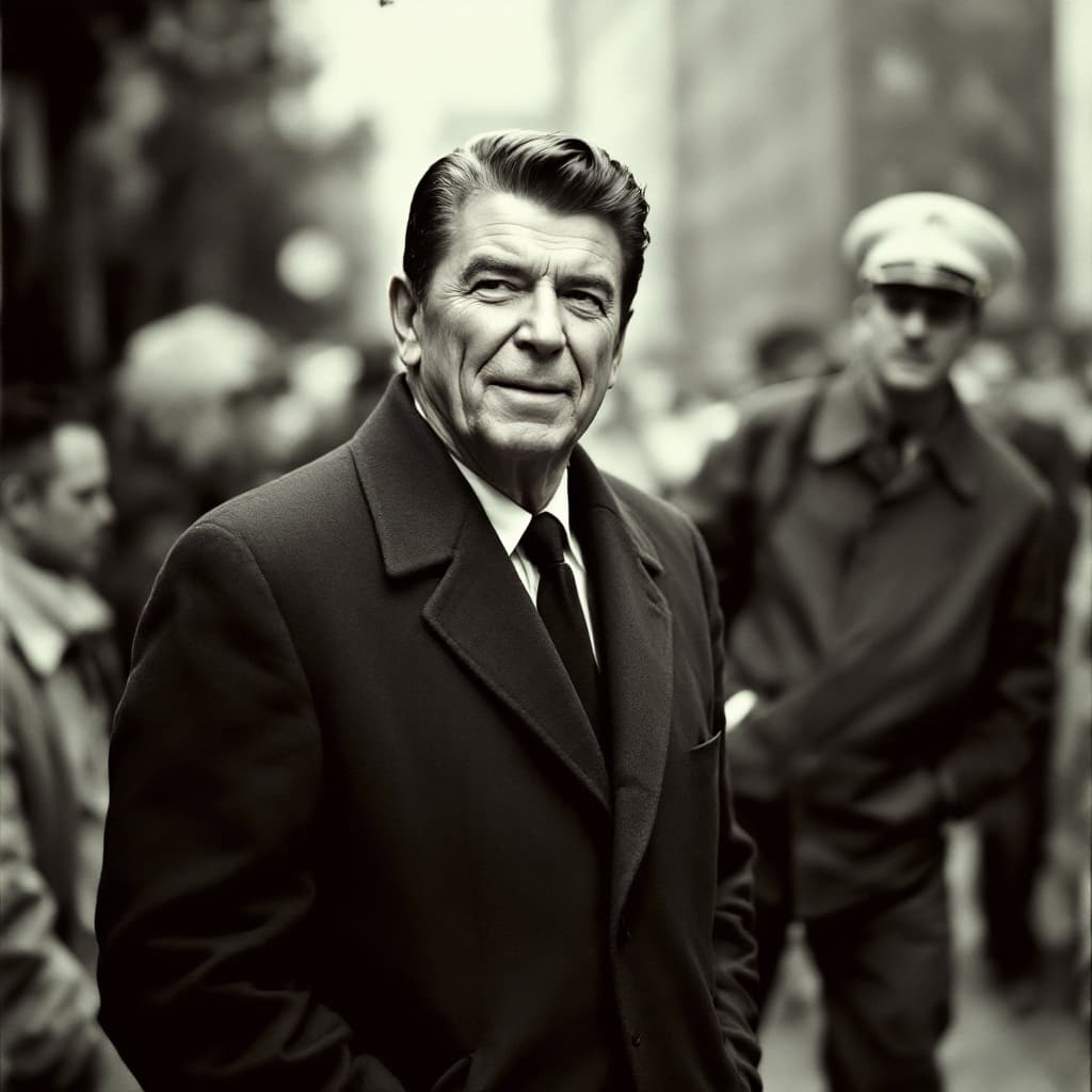 AI generated: Ronald Reagan as a social worker in the Bronx.