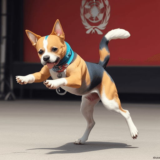 AI generated: Un perrito bailando