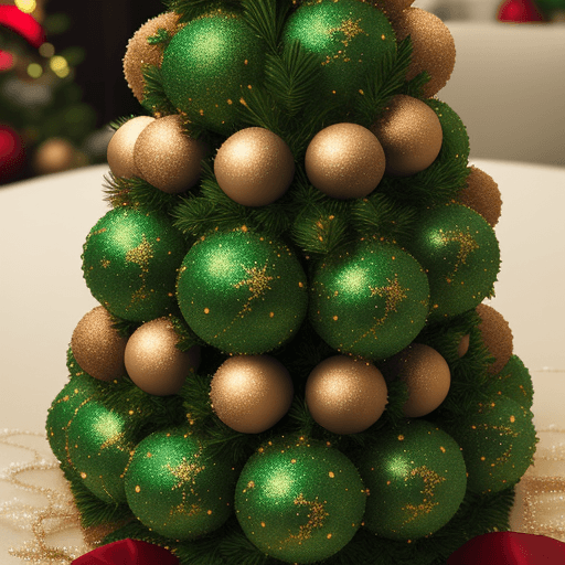 AI generated: Christmas tree balls
