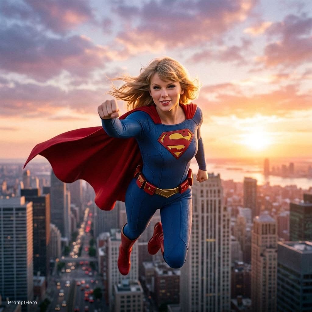 AI generated: -taylor-swift  supergirl