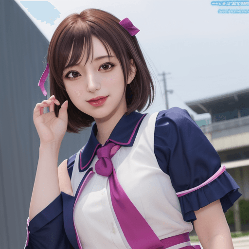 AI generated: ラブライブ love live rabu raibu style background school
