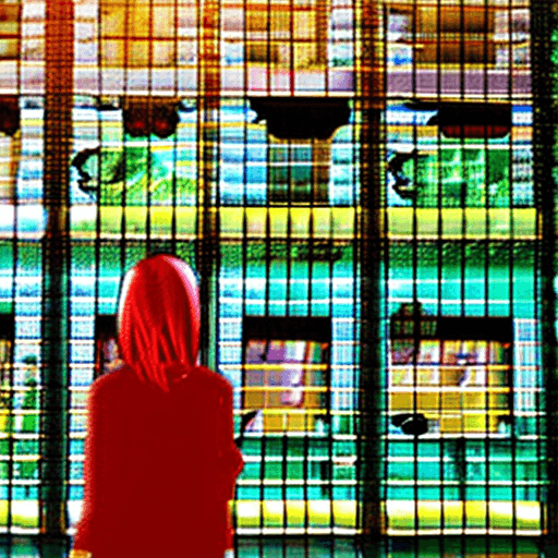AI generated: Anime-inspired charming girl in a vibrant cityscape, vivid colors, anime aesthetic, expressive eyes,...