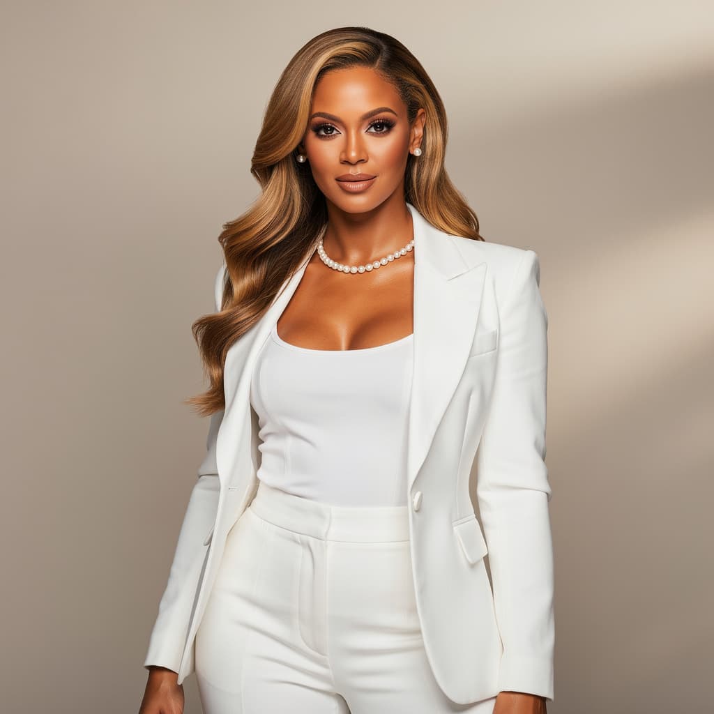 AI generated: Beyonce in white 