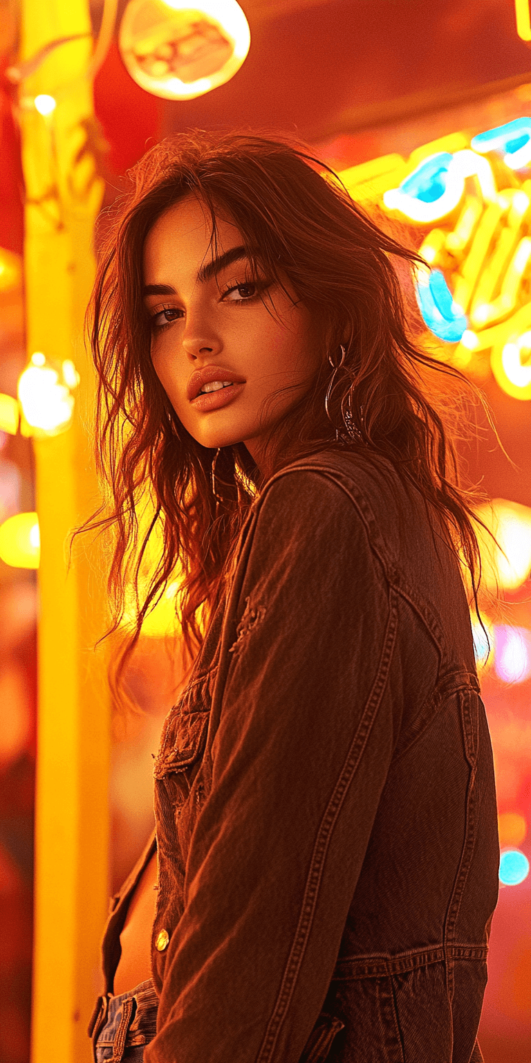 AI generated: fashion photography, cover photo, female model facing the camera, shot on Sony A7 III, photorealisti...