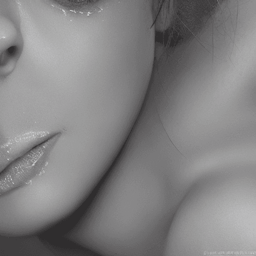 AI generated: photo of young naked woman (giving blowjob:1.2) in the kitchen , beautifull angl, skinny body, (larg...