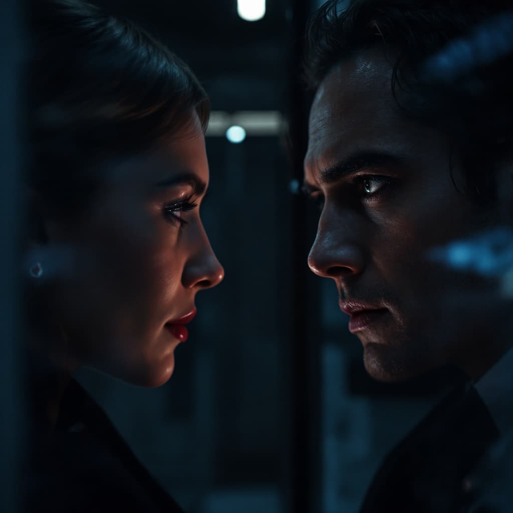 AI generated: (Cinematic Narrative, Psychological Thriller, by David Fincher, by Alfred Hitchcock, by Christopher ...