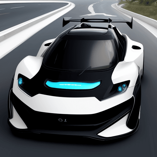AI generated: new modern car year 2100
