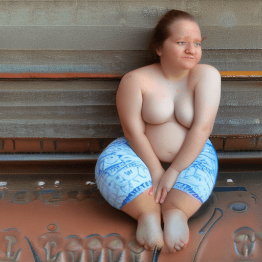 AI generated: naked girl with baby face huge boobs and huge hips
