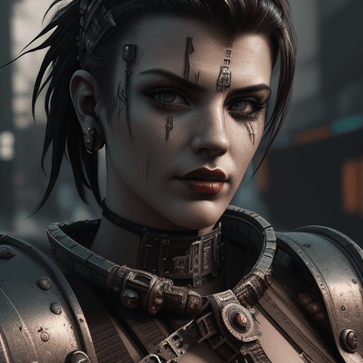 AI generated: 
Masterpiece, Best quality, Roman gladiator 3D model, in the style of cyberpunk surreal iconography,...