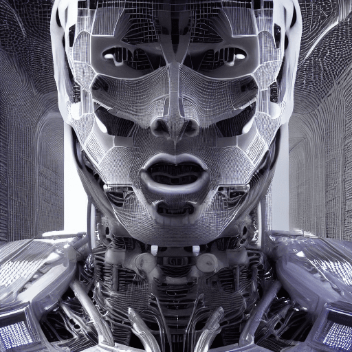 AI generated: Intricate 3d renders ultra-detailed male robot faces, beautiful porcelain profiles, cyborgs, robot p...
