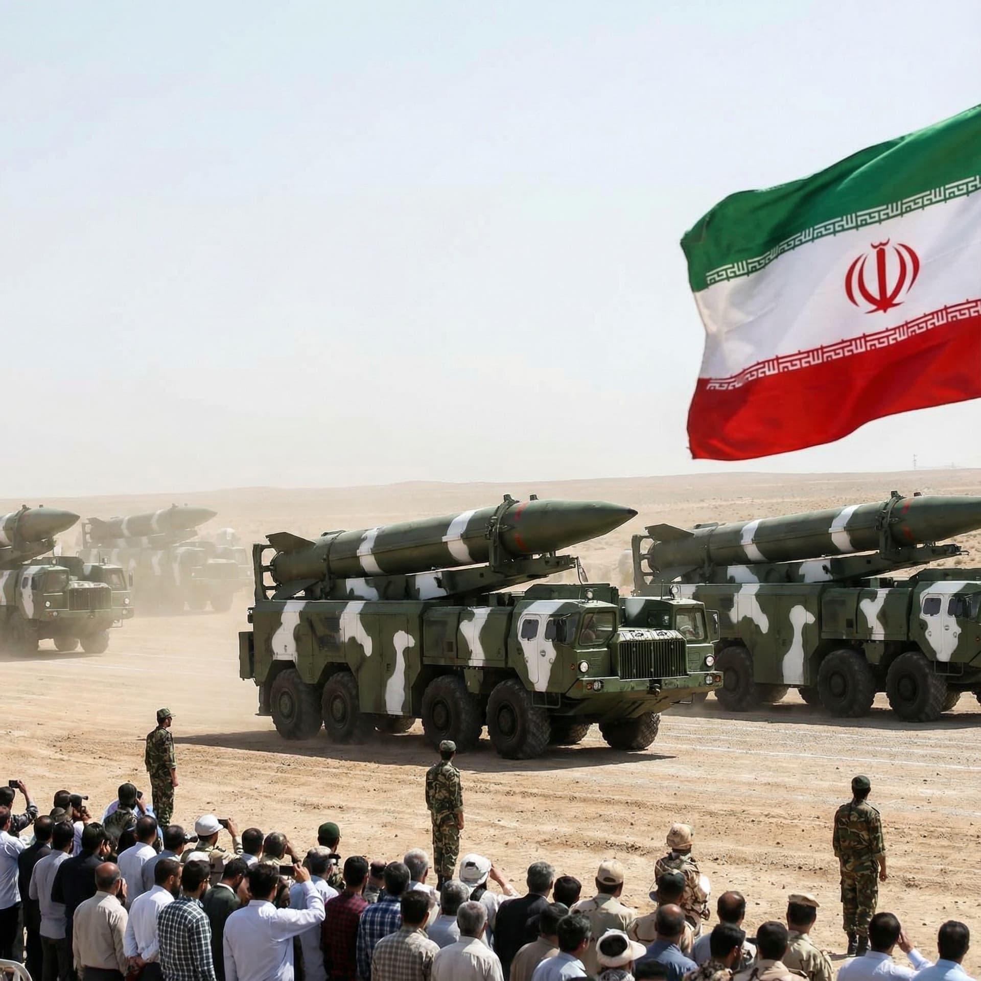AI generated: ایران با موشکهای  عالی