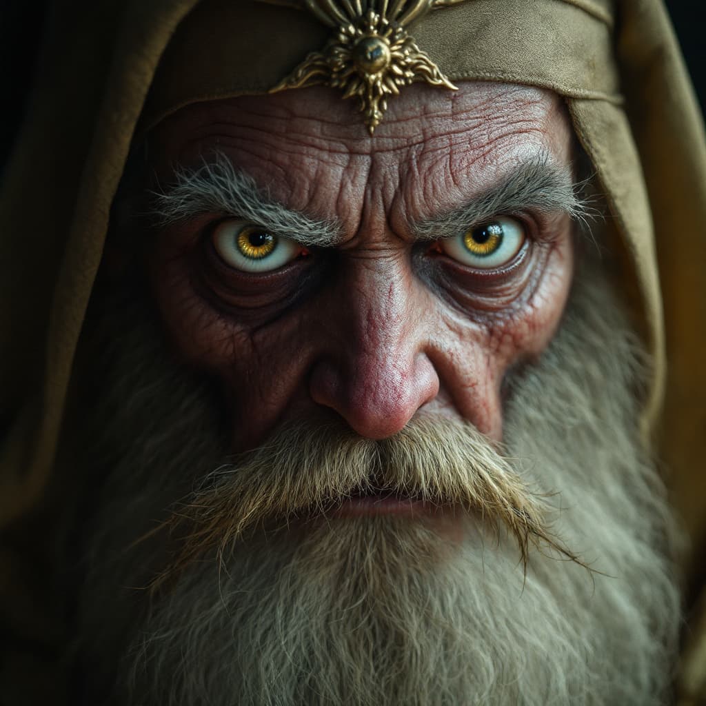 AI generated: hyper-realistic (fabled character tale1:3) from the  kingdom, with detailed eyes, clothes are intric...
