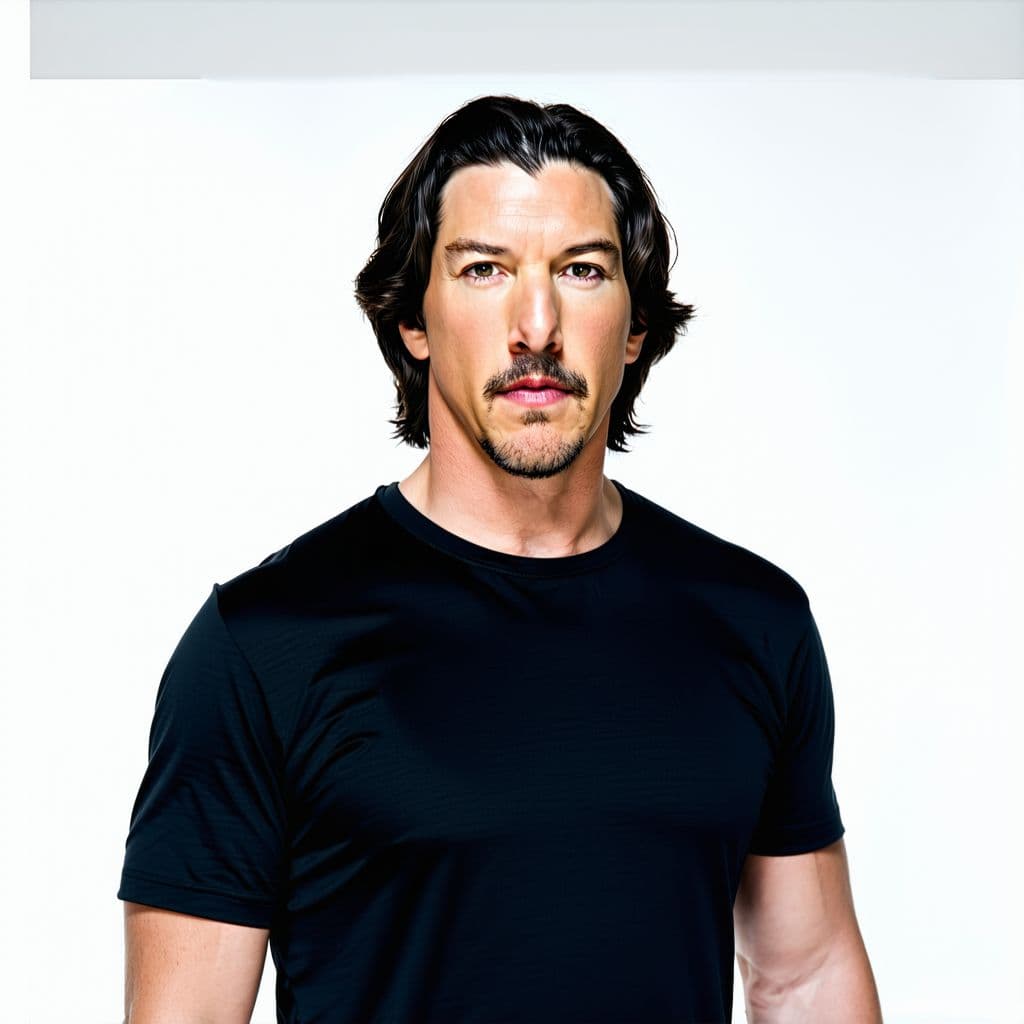 AI generated: Joe rogan is Adam sandler is Adam driver is Dwayne the rock Johnson is mike Myers is batman is cilia...
