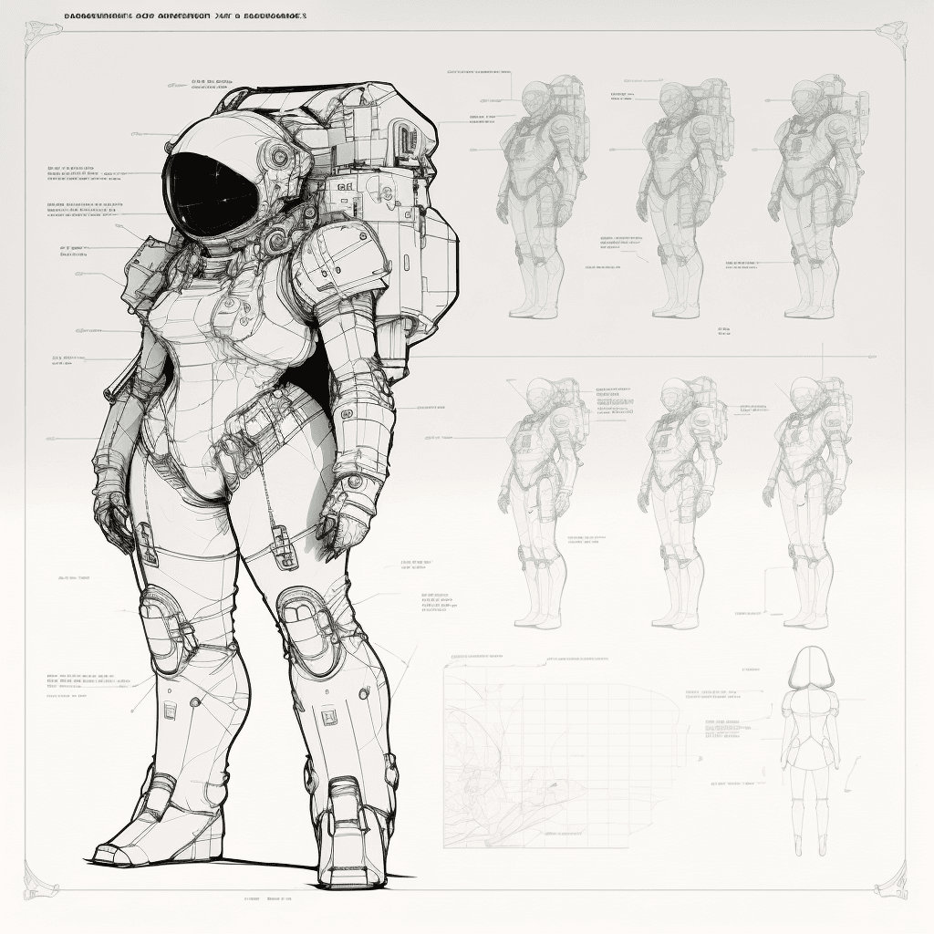 AI generated: line art , illustration, manga style, As you float weightlessly in the darkness of space, you can't ...