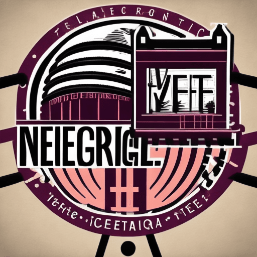 AI generated: A logo for a new website named "Neo-Télégraphe". This website is a directory of all the shops in the...