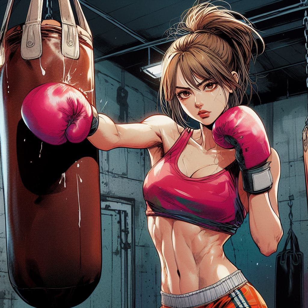 AI generated: digital art, best quality, highly detailed, realistic, manga style, solid manga colors, fearcefull p...