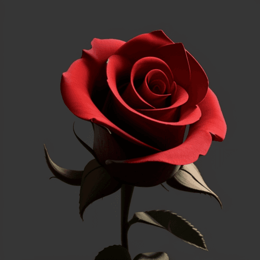 AI generated: simple picture of a rose