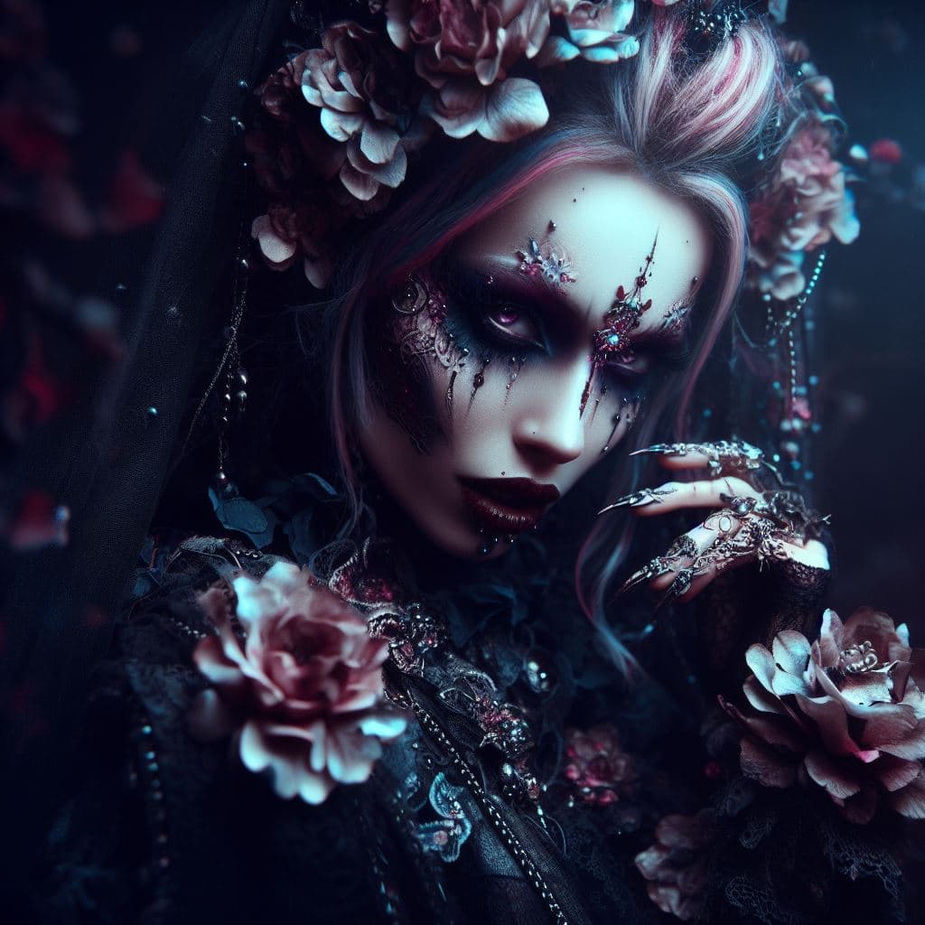 AI generated: a gothic punk masterpiece, very well lit, beautiful, bright, lens flare, shimmering, breathtaking, g...