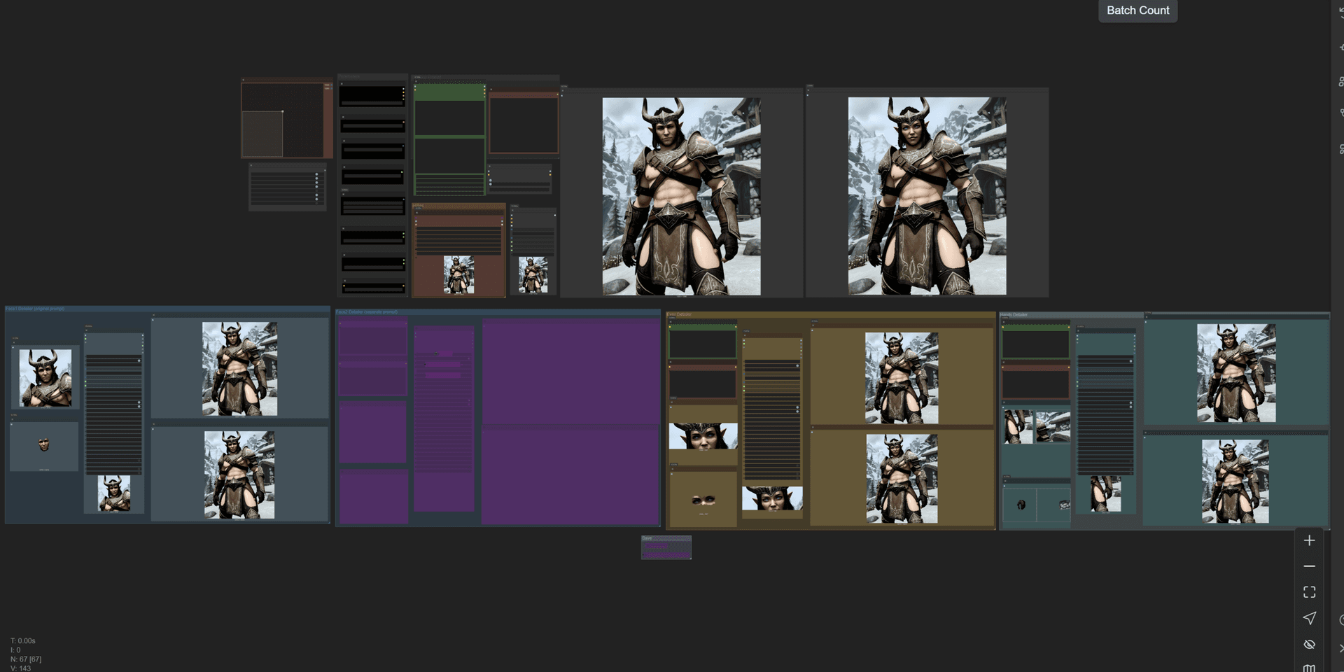 MarcoBento Hires + Detailer (Face+Eyes+Hands) Workflow