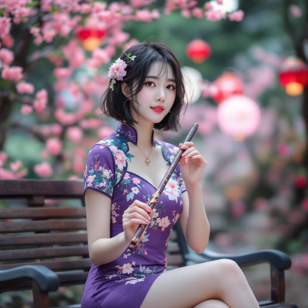 AI generated: (((Full body view))) (((full body shot))) full-length portrait of a korean beautyful woman (((show f...