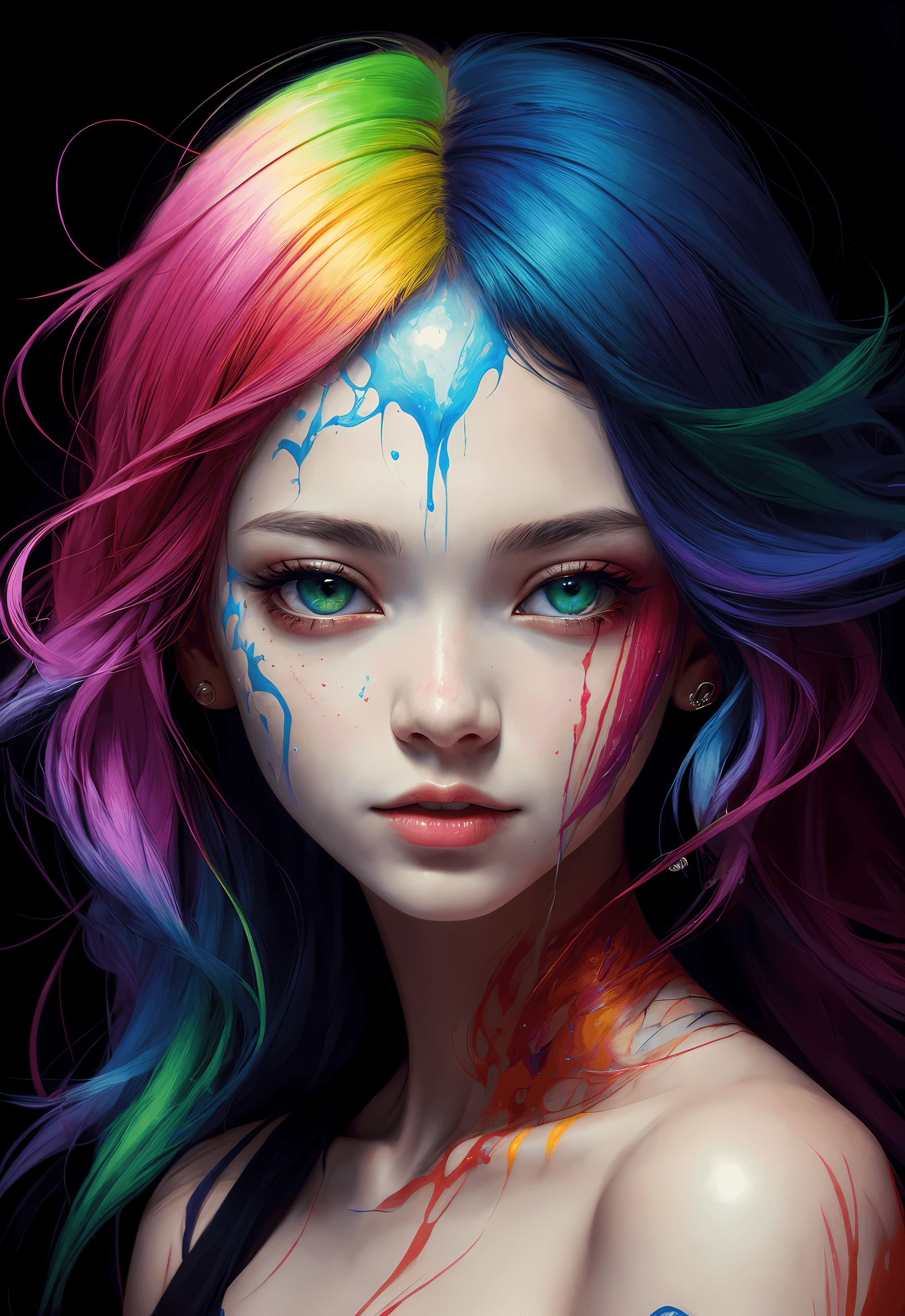 AI generated: (Masterpiece, Award winning , Best Quality:1.2), (otherworldly), highres, RAW photo, Miho Hirano, (A...