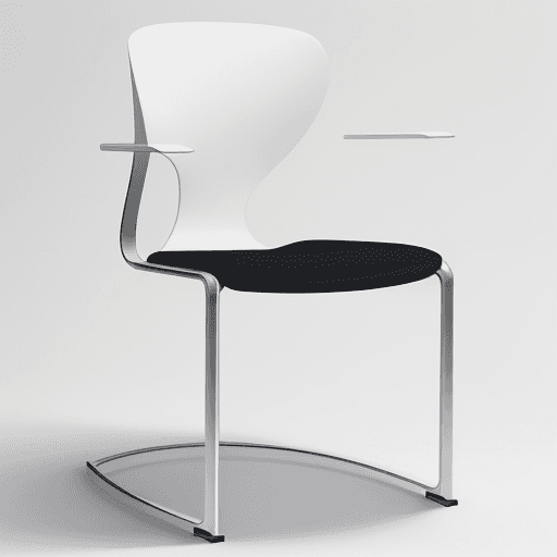 AI generated: "Generate a visual representation of a modern chair with an elegant and minimalist design. The chair...