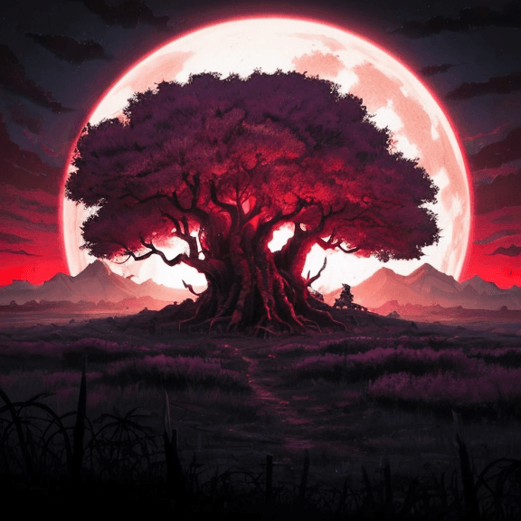 AI generated: Nature Landscape Backgrounds, world war, horror, Synthwave