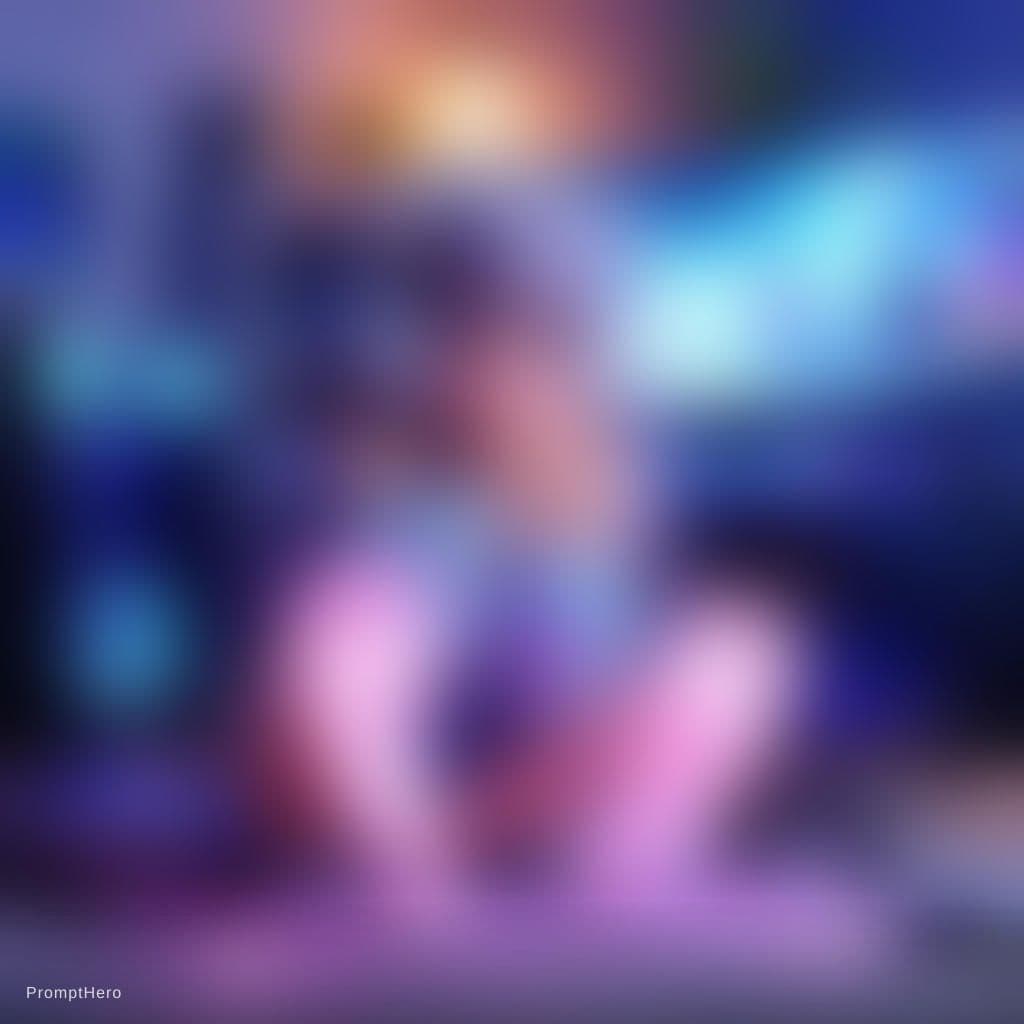 AI generated: Generate a detailed description for a digital artwork featuring a gamer girl showing her feet to the...