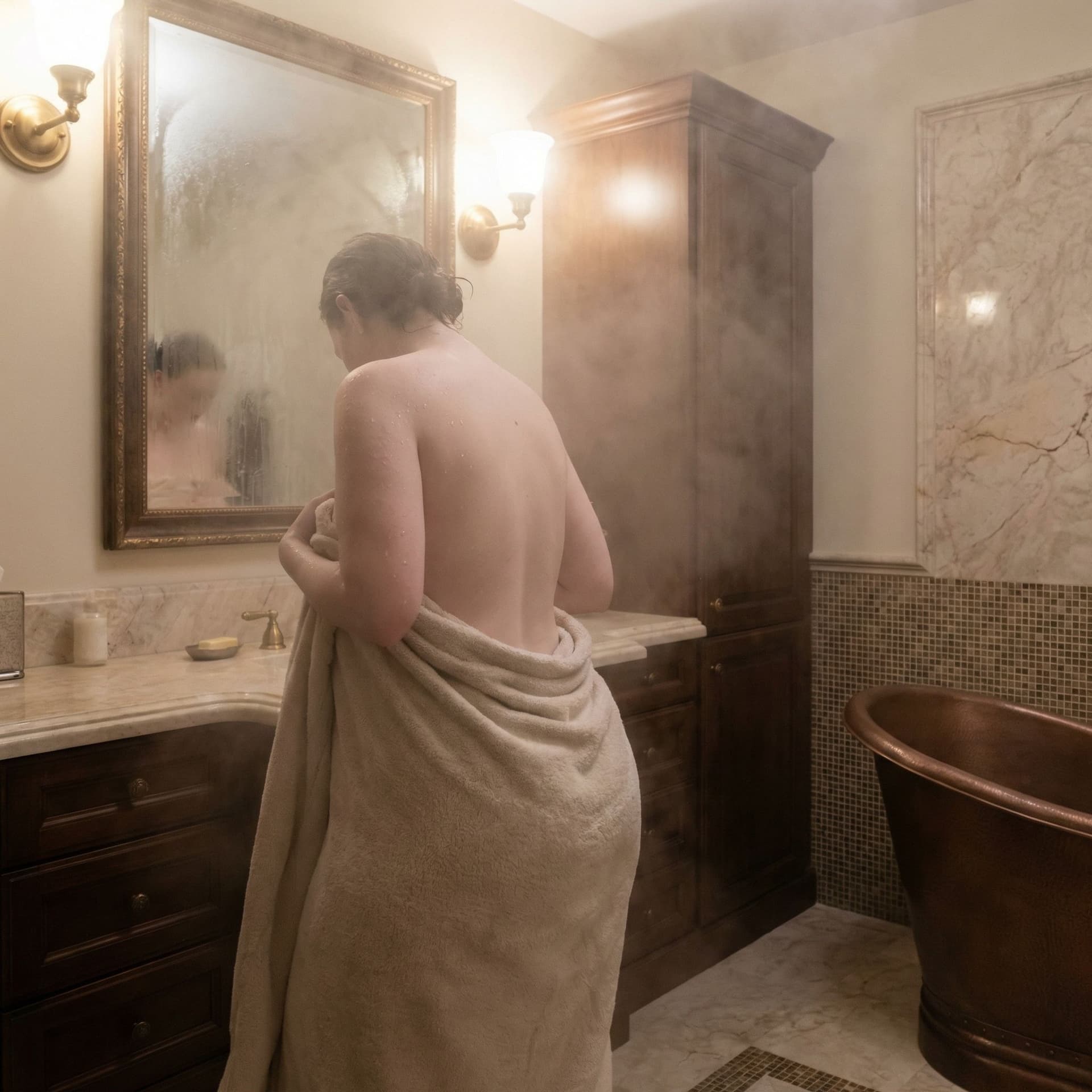 AI generated: Prompt: A hyper-realistic, 8k resolution masterwork of a stunning woman with extremely fair, porcela...