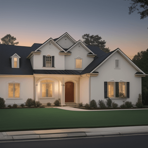 AI generated: An elegant, high-quality image of a home with a subtle shield icon layered over it, emphasizing safe...