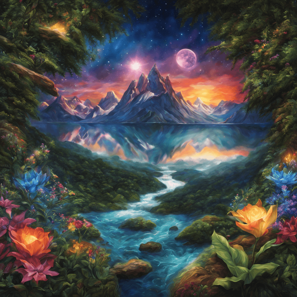 AI generated: Magical Being, New World, Majestic Presence ,Realistic Landscape, Flora and Fauna ,Enchanting Creatu...