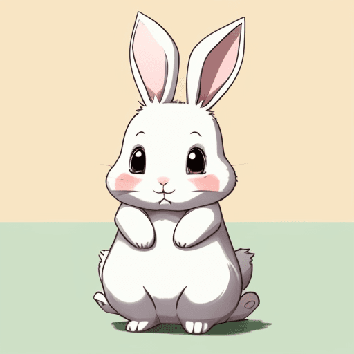 AI generated: cartoon rabbit anime cute