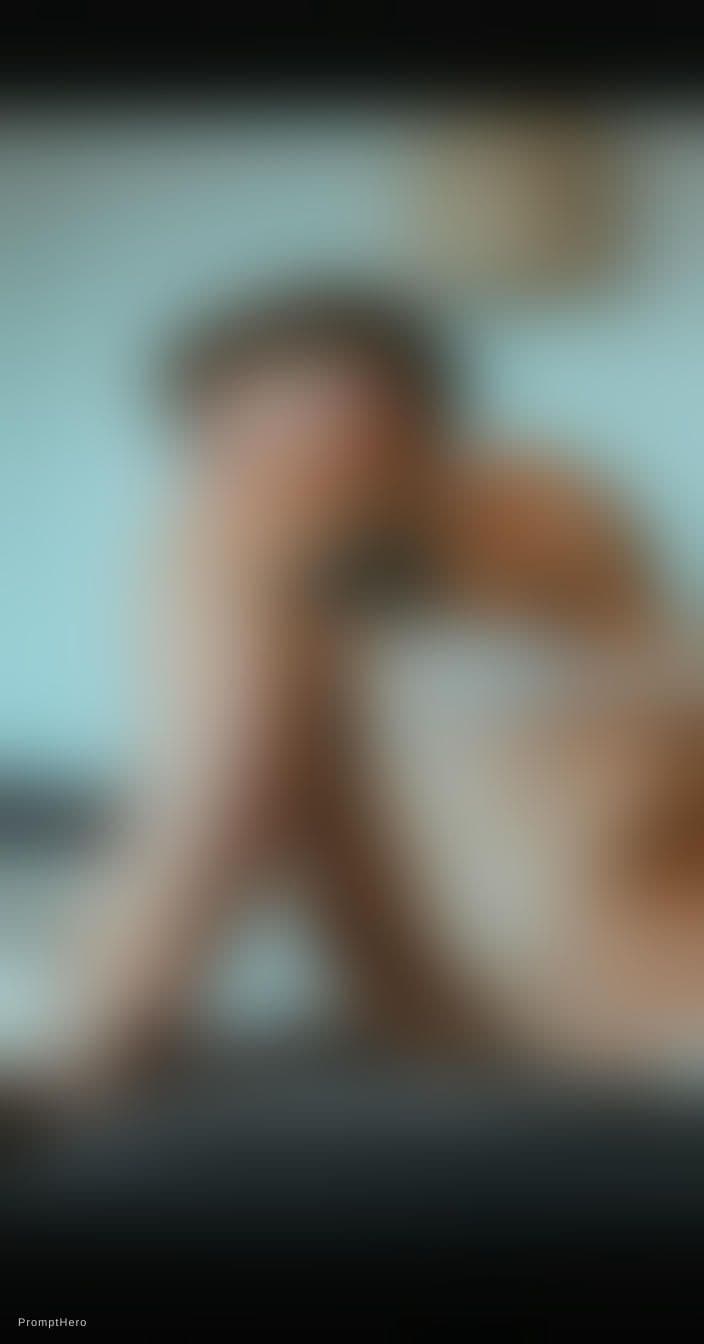 AI generated: Lying in bed with face down ass up
