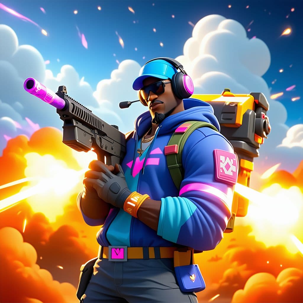 AI generated: roadmen in heaven, fortnite