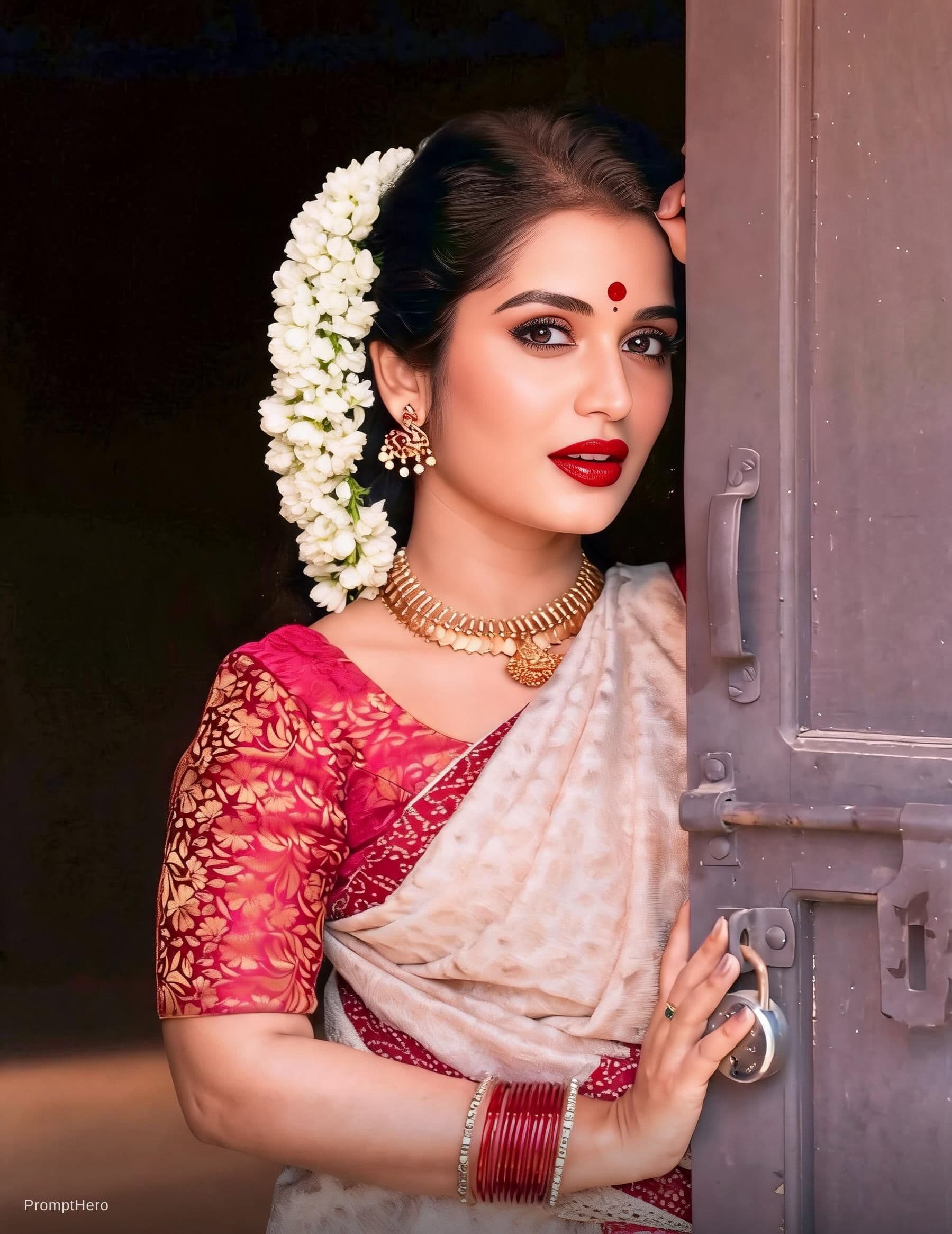 AI generated: Creat a sexy girl in Indian style and indian look sexy
