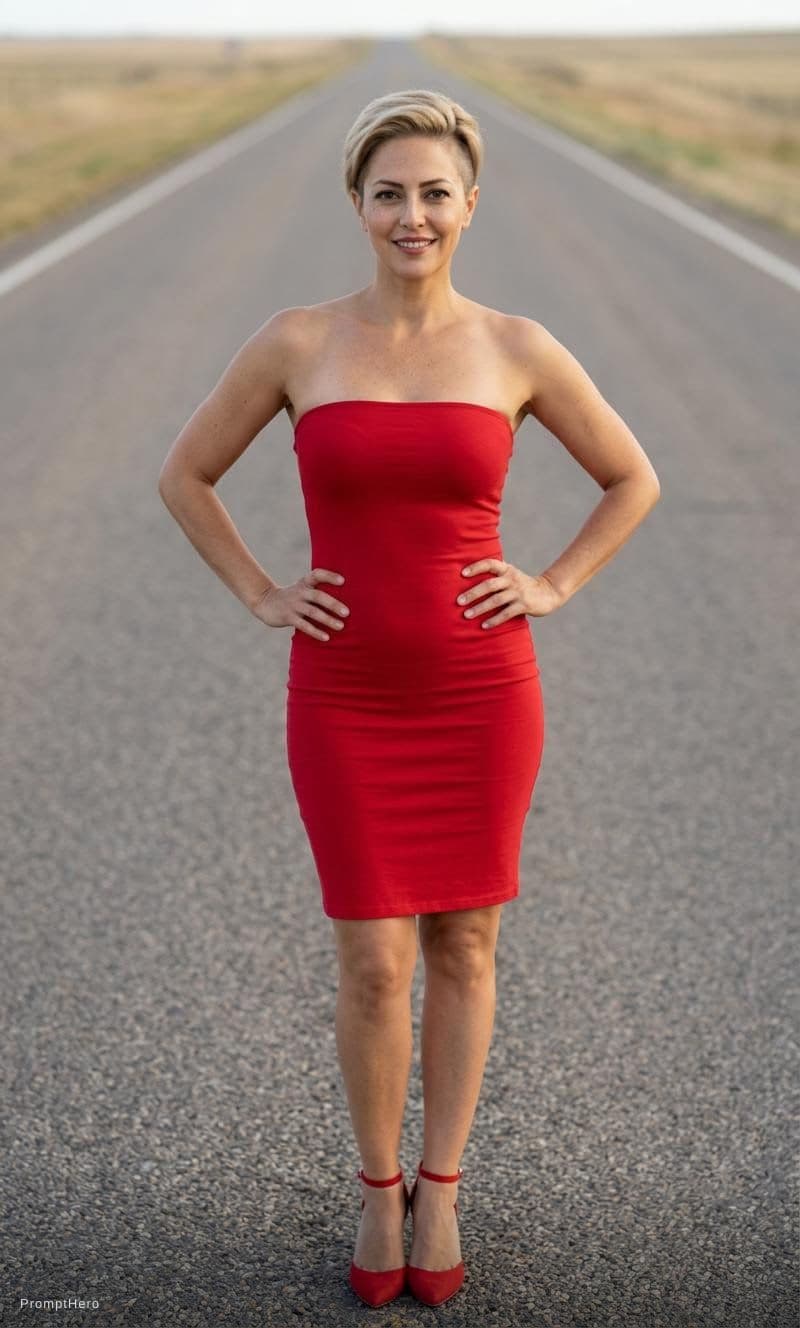 AI generated: use my real face to high resolution, very detailed, a portrait of a gorgeous young fit blonde woman ...