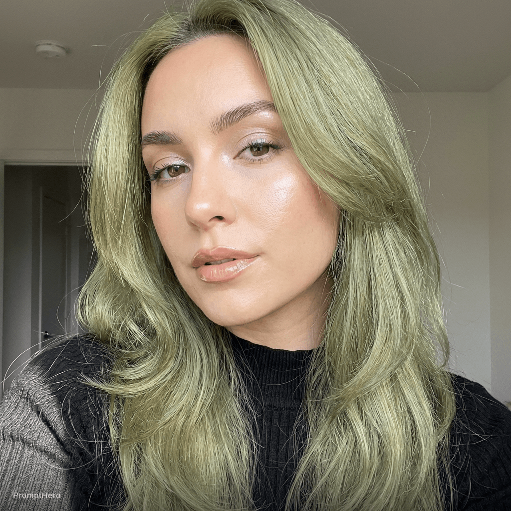 AI generated: Natural alien glow up, I wanna have snatched but natural brows and not look so ugly like idk but in ...