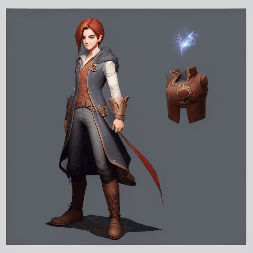 AI generated: videogame magic character





