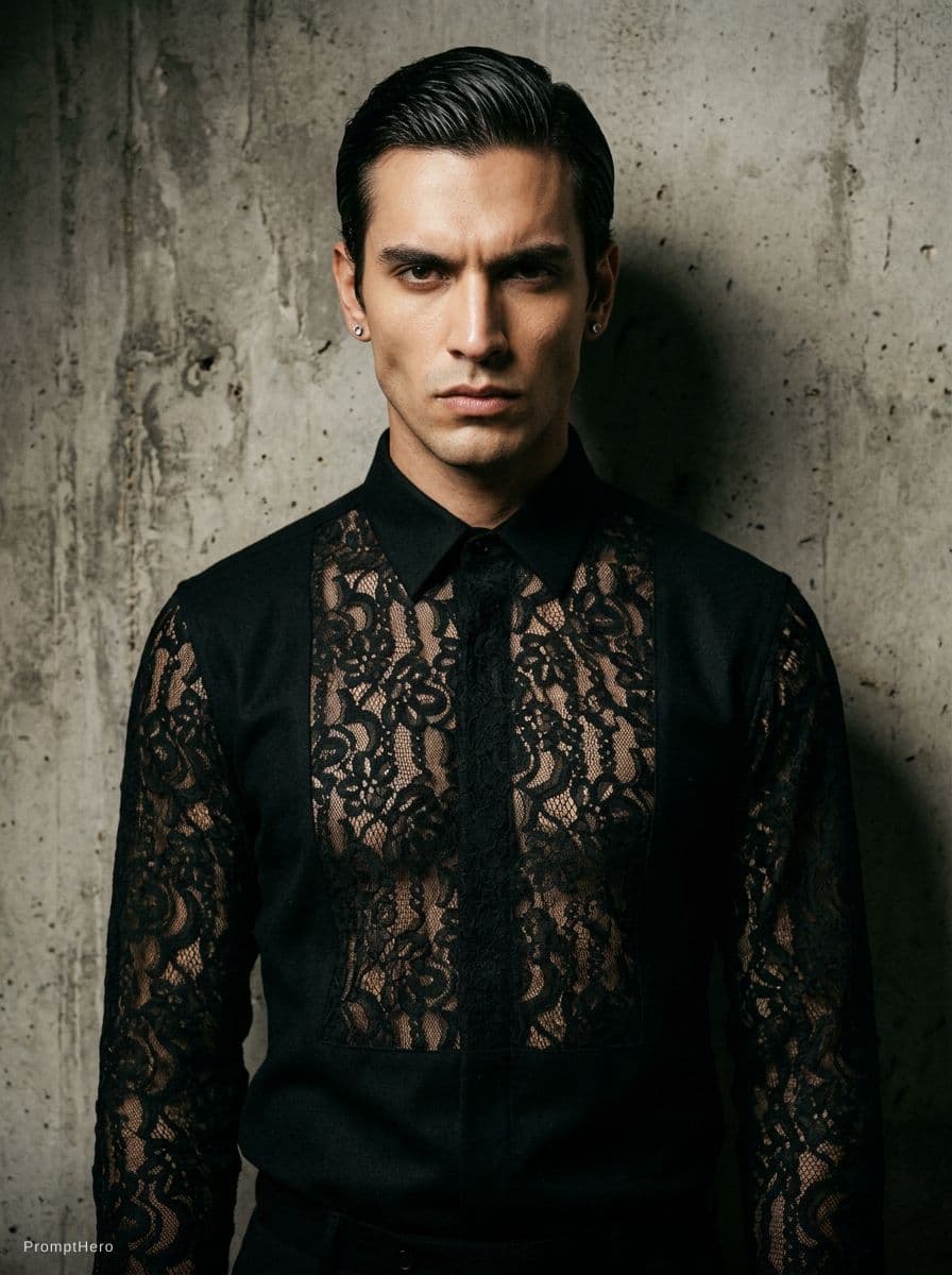 AI generated: fashion editorial photograph, man, shot on a Canon EOS 5D Mark IV --chaos 75 --ar 1:2 --profile rsy6...