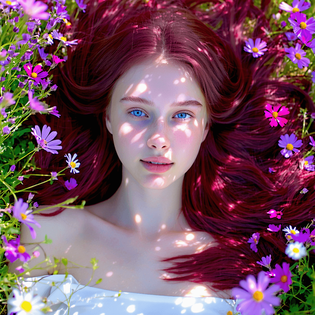 AI generated: A Hyper Realistic image,Romantic Glow: A young Russian model with glowing skin, light blue eyes, and...