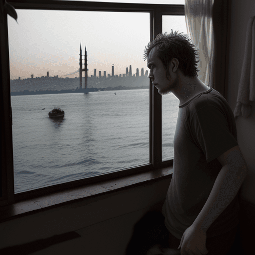AI generated: One day, after another drunken evening, Andriukha woke up and realized that his surroundings had beg...