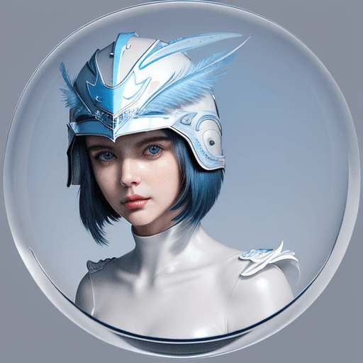 AI generated: Body: A sleek, streamlined body covered in smooth blue feathers with white underbelly.
Head: A round...