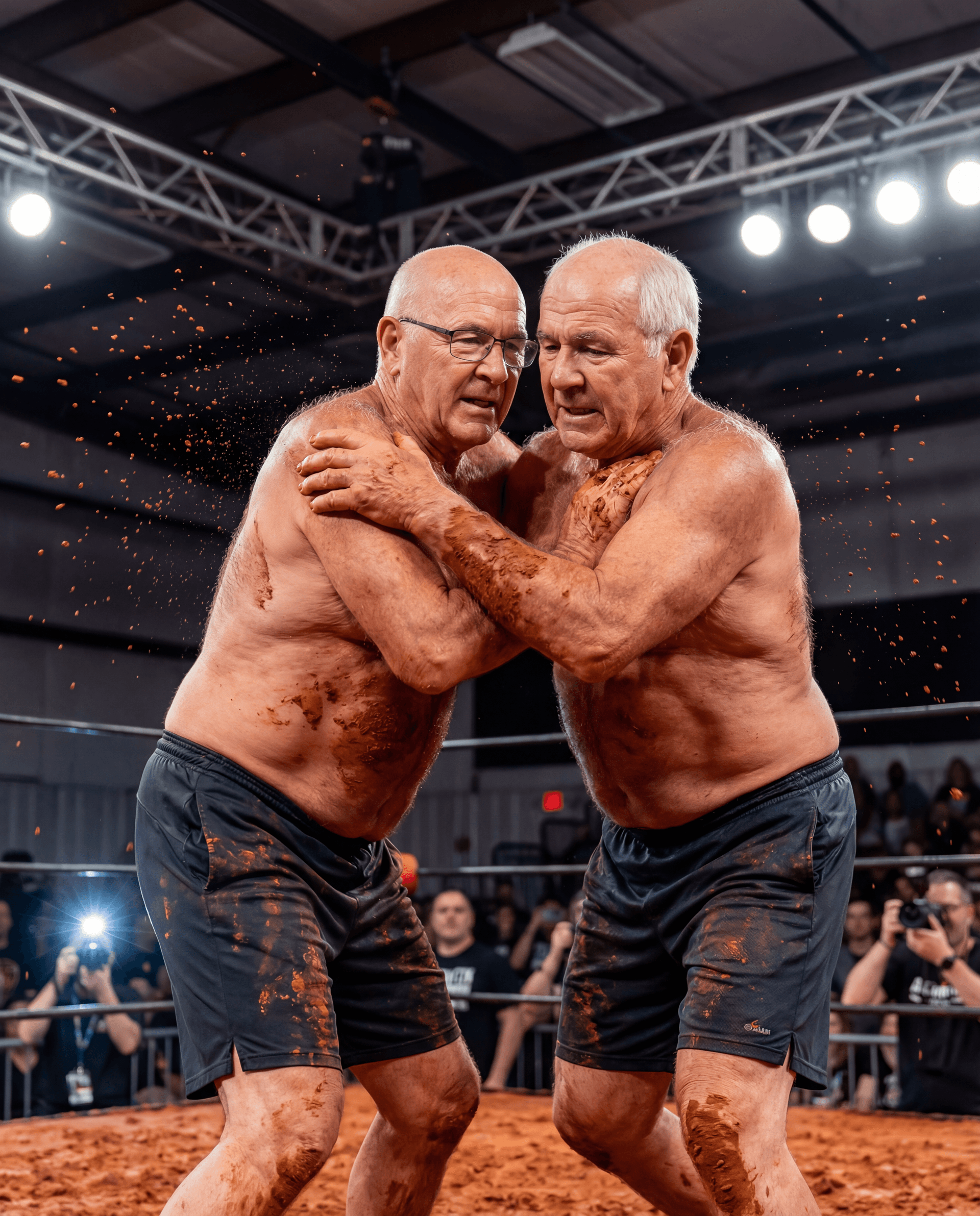 AI generated: ULTRA-REALISTIC SPORTS PHOTO — AMERICAN RED CLAY MUD WRESTLING (9:16)
ASPECT / OUTPUT
Vertical poste...
