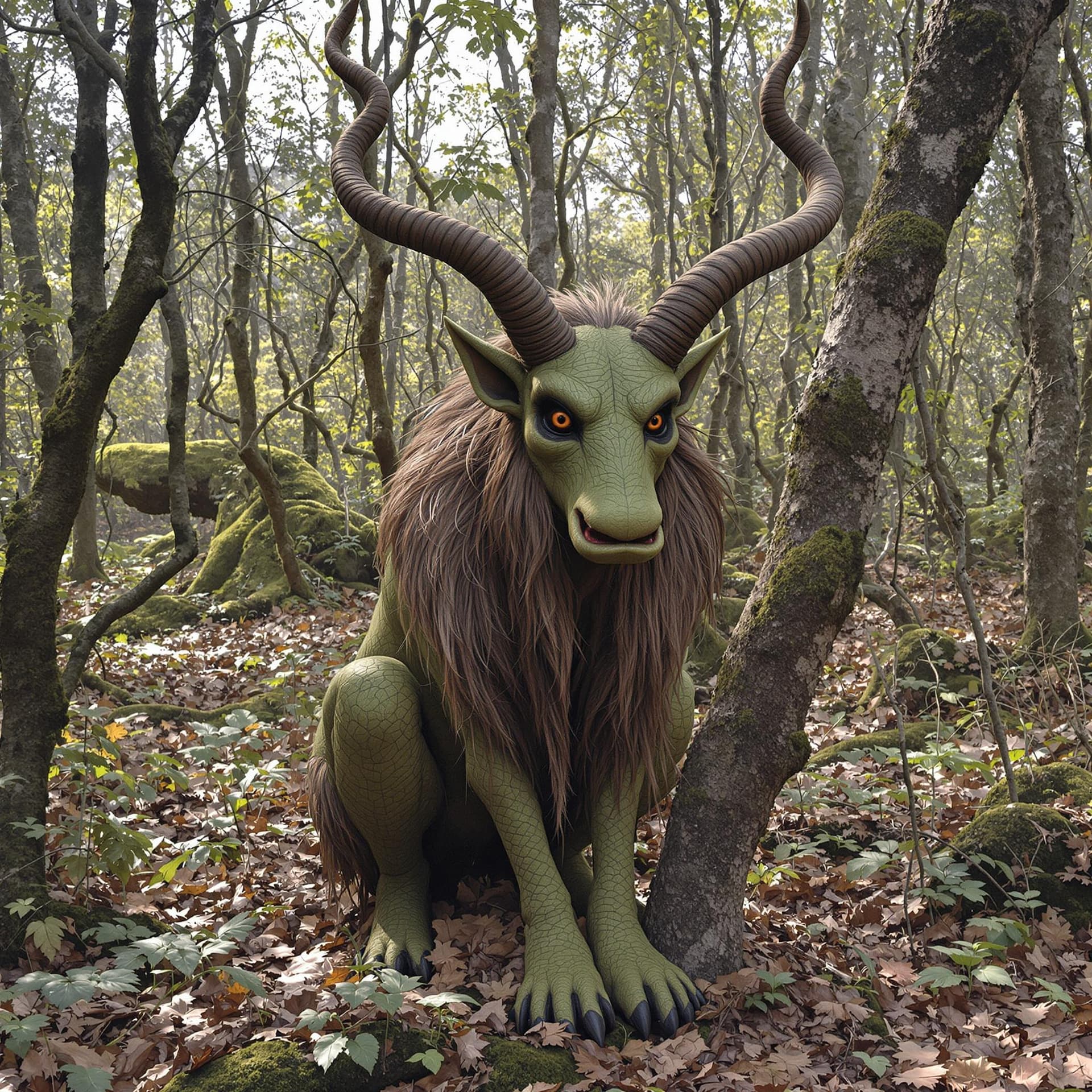 AI generated: Duende en bosque 