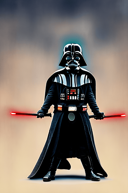 AI generated: Darth Vader as a Samurai