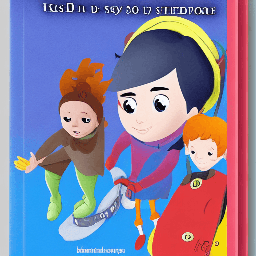 AI generated: Ben 8 year old human child, a brave and curious child, Disney style kids storybook