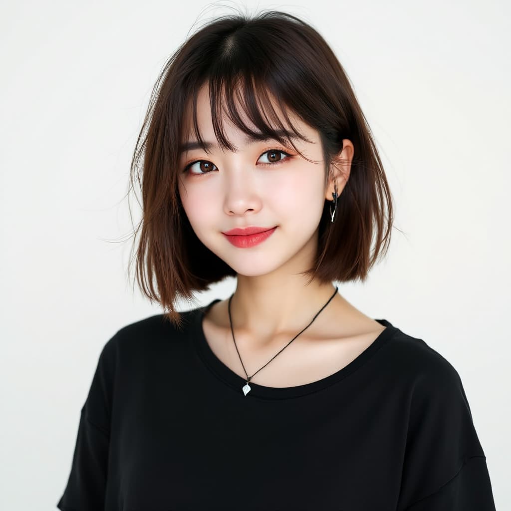 AI generated: beautiful amateur image of a rebellious 18 year old Japanese girl, with sarcastic eyes and mischievo...