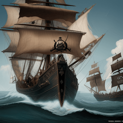 AI generated: Kanye West on a pirate ship
