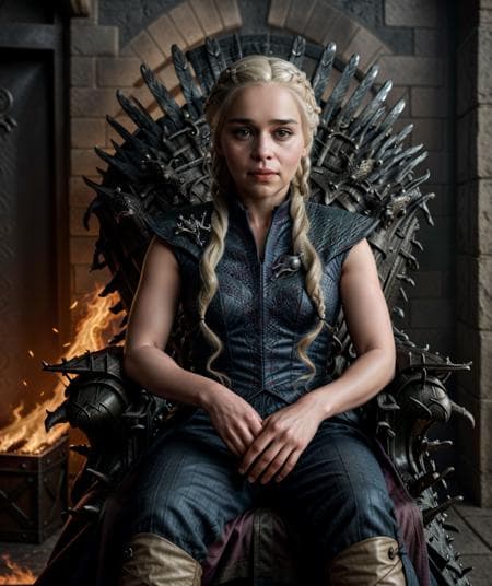 Emilia Clarke as Daenerys Targaryen - LORA  - FLUX and PONY 👑